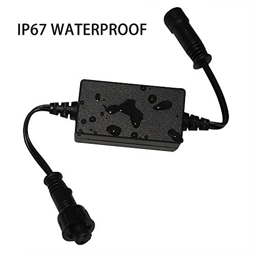 Led Lights Dimmer, Smy Deck Lights Dimmer With Rf Wireless Remote Controller In Waterproof Ip67 For Led Lights Dimming With Black Extension Cable Dc Male And Female Connectors #TOP6