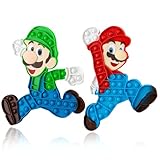 Pop Fidget Toy 2 Pack Silicone Stress Reliever, Large Size 10'', 14'' Perfect for Kid Adults Friend Puzzle Game, Birthday Party Favors, School Rewards, Festival Gift