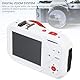 Digitalkamera, 4K 64MP Dual Screens Kamera, 18 Fach Digitales Zoom Autofokus Selfie mit 2,8 Zoll und 1,54 Zoll Bildschirm, 1000 mAh Akku, Tragbarer Kompakt für Schulreisen (White)