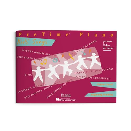 PreTime Piano: Kids Songs - Primer Level | Sheet Music Songbook for Beginner Piano Students | Easy Piano Method Book with Familiar Children’s Songs | Faber Piano Repetroire Book for Kids