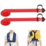 2pcs PVC Kunststoff Lebensweste Automatisch Inflator Leicht Aufblasbarer Schwimmwesten Im Freien Spezielle Werkzeugzubehör