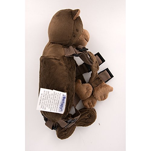 Berhapy 2 in 1 Monkey Toddler Safety Harness Backpack Children's Walking Leash Strap (Super soft monkey)