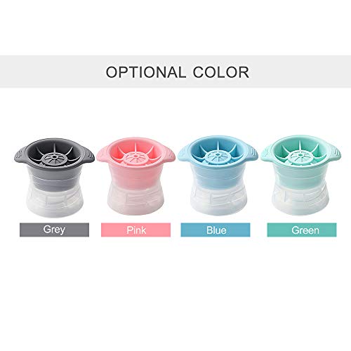 Cucudy Esfera de gelo de silicone molde reutilizável fabricante de molde de esfera de gelo fazendo 2