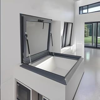 Skylight Roof Window - Flush Mount Access Hatch Security Door for Sunroo...