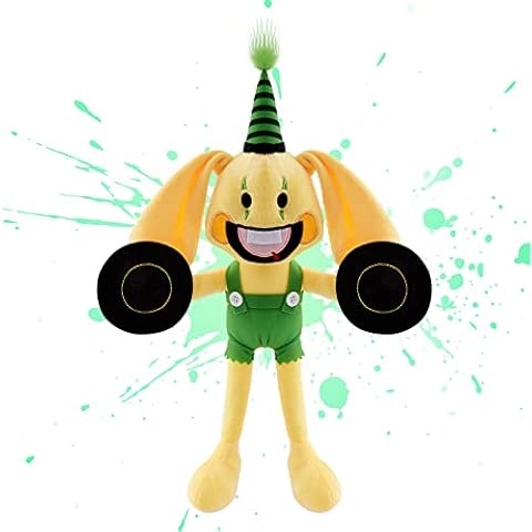 Bunzo Bunny Plush Doll - Huggy Wuggy Plush Cute Smiley Poppy Playtime Plush 40cm/15.75in Soft Stuffed Pillow Doll Long Legs Plush Toys Halloween, for Kids and Game Fans Cover