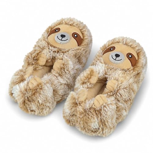 Image of Kids Animal Slippers, Soft Fuzzy Cozy House Shoes