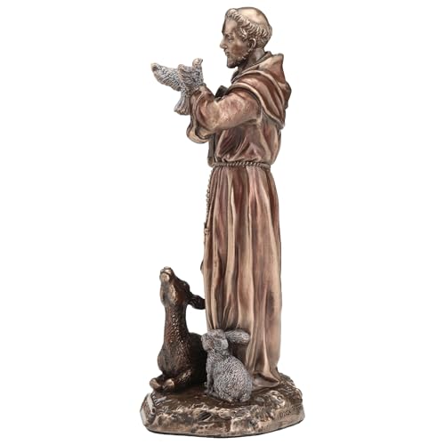 Figura Decorativa San Francisco de Asís 6.1 pulg miniatura 4