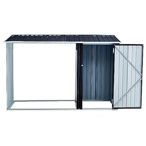 Ballcast98firewoodstorageshed2in1galvanizedsteeloutdoorshelterrackwithlogholderanthracitewaterproofhousetoolcabinetwlockabledoorsandpitchedroofforbicyclesdarkgray Urban Country Home Decor Ball cast 98 firewood storage shed2 in 1 galvanized steel outdoor shelter rack with log holderanthracite waterproof house tool cabinet wlockable doors and pitched rooffor bicyclesdark gray urban country home decor