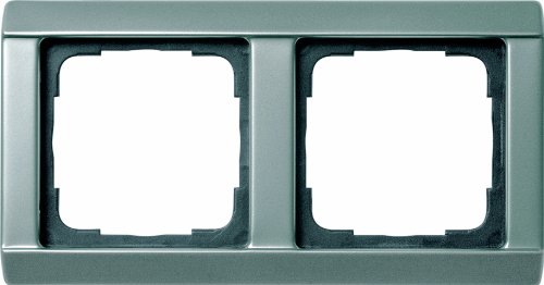 Preisvergleich Produktbild Gira 021220 Abdeckrahmen 2 fach Edelstahl 20 Edelstahl