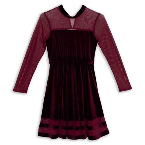 Speechless Girls' Long Sleeve Stretch Velvet Party Dress
