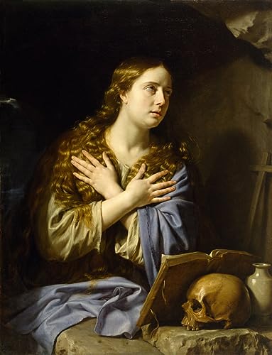 Affiche The Repentant Magdalen par Philippe De Champaigne déco salon 60x90cm