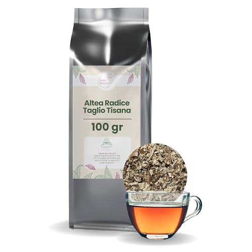 Patrizio Breseghello - Altea Radice Taglio Tisana 100 g - Radice di Altea 100% Naturale per Infusi Emollienti ed Espettoranti
