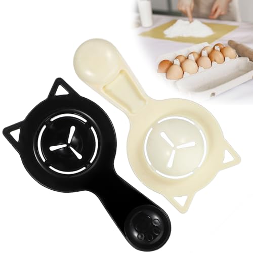 JIEYAO 2 separadores de huevos divertidos, separadores de yemas de huevo, separador de filtro de yema de huevo, separador de yemas de huevo, separador de yemas de huevo, separador para separar claras