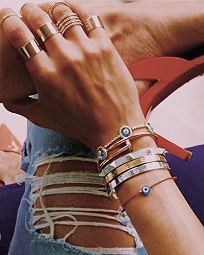 Naz Collection Evil Eye Bracelet Red String Kabbalah Protection Handmade Adjustable Bracelet For Women Men Boys Girls Baby #TOP6