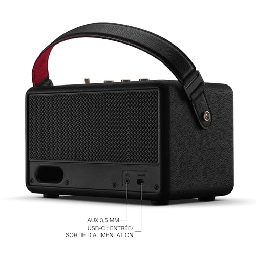 Marshall Kilburn III Bluetooth Enceinte Portable avec Plus de 50 h d’autonomie - Noir et Laiton