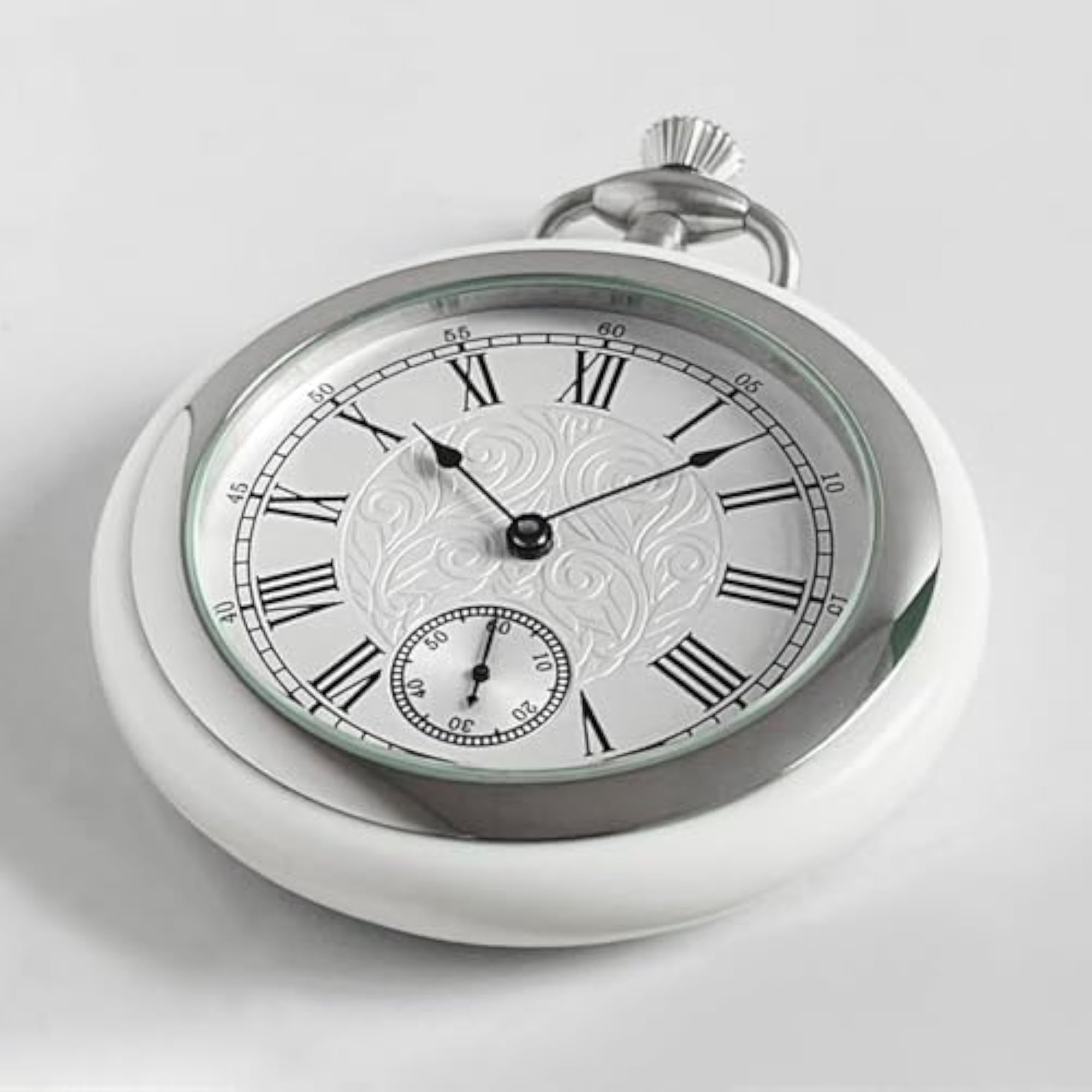 Luxury Stainless Steel Mechanical Pocket Watch for Men, Gift