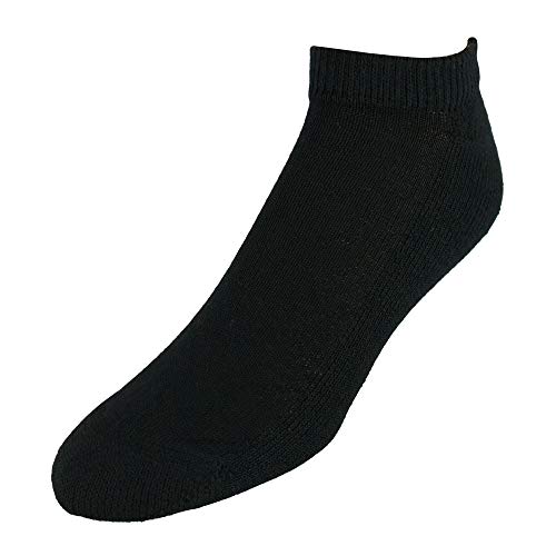 Hanes Men's Cushion No-Show Socks 6-Pack, Black