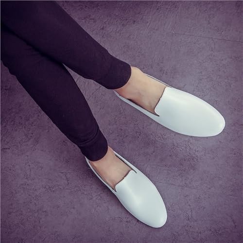 Men's Loafers Pointed Toe Genuine Leather Resistant Flat Heel Anti-Slip Prom Wedding Slip-on3