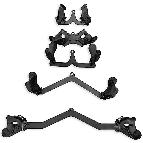 Signature Fitness Fitvids Multifunctional Home Gym System Workout Station Multiple Grip Handles – 5-Piece Combo – Premium – Black by Signature Fitness - Image 2