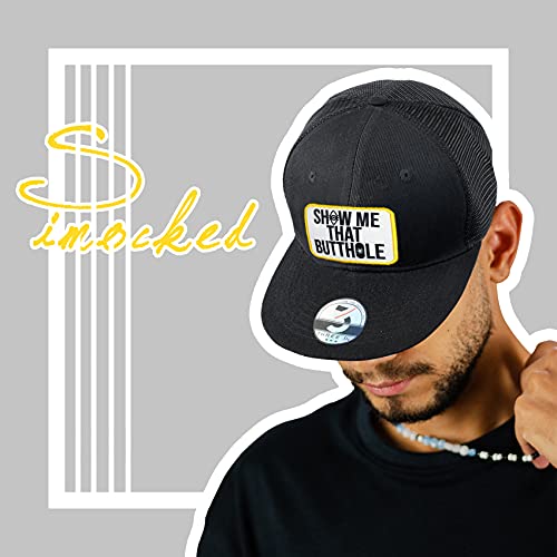 Simocked Show Me That Butthole Hat - Funny Gag Gifts For Men Women - Pride Hat Baseball Cap Mesh Back Trucker Hat Funny Snapback Flat Bill Outdoor Hat Basball Cap #TOP3