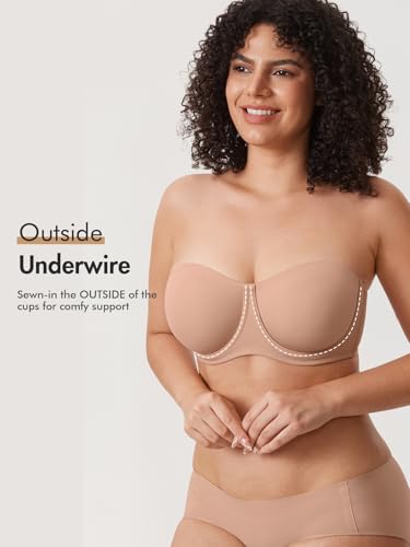 Image of DELIMIRA Confishape Strapless Full Coverage Plus Size Bra