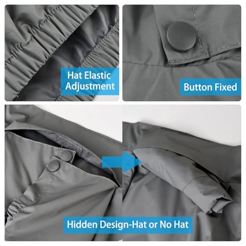 Image of Girls Boys Rain Jackets, Lightweight Waterproof Kids Rain Coats with Hood Windbreakers for Kids
