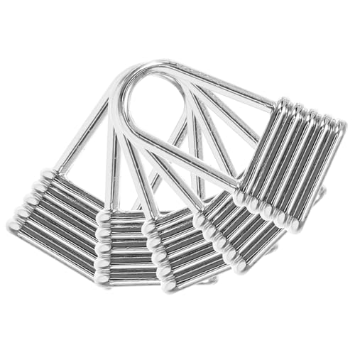 HEALSOPTHY Tiradores de Cremallera Metálicos Plateados Nº 3 Kit de 5 Piezas para Reparación y Reemplazo de Cremalleras en Mochilas Maletas y Bolsos Suministros Prácticos