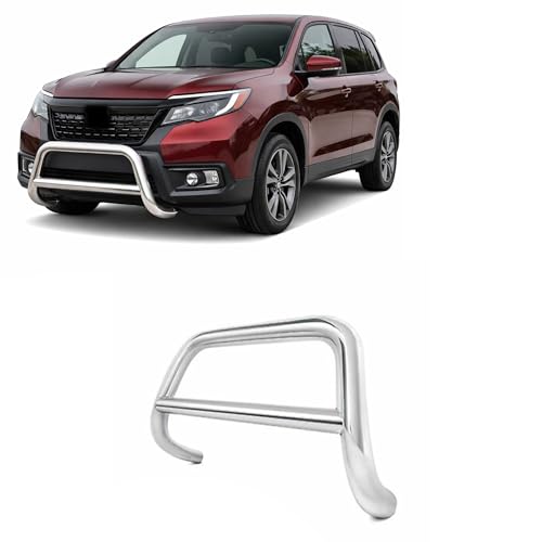 Image of Black Horse A Bar No Skid Plate Stainless Steel Compatible with 2014-2020 Acura MDX|2018-2020Odyssey|2017-2022 Honda Passport|2016-2022 Pilot|2017-2020 Honda Ridgeline-BB158107SS