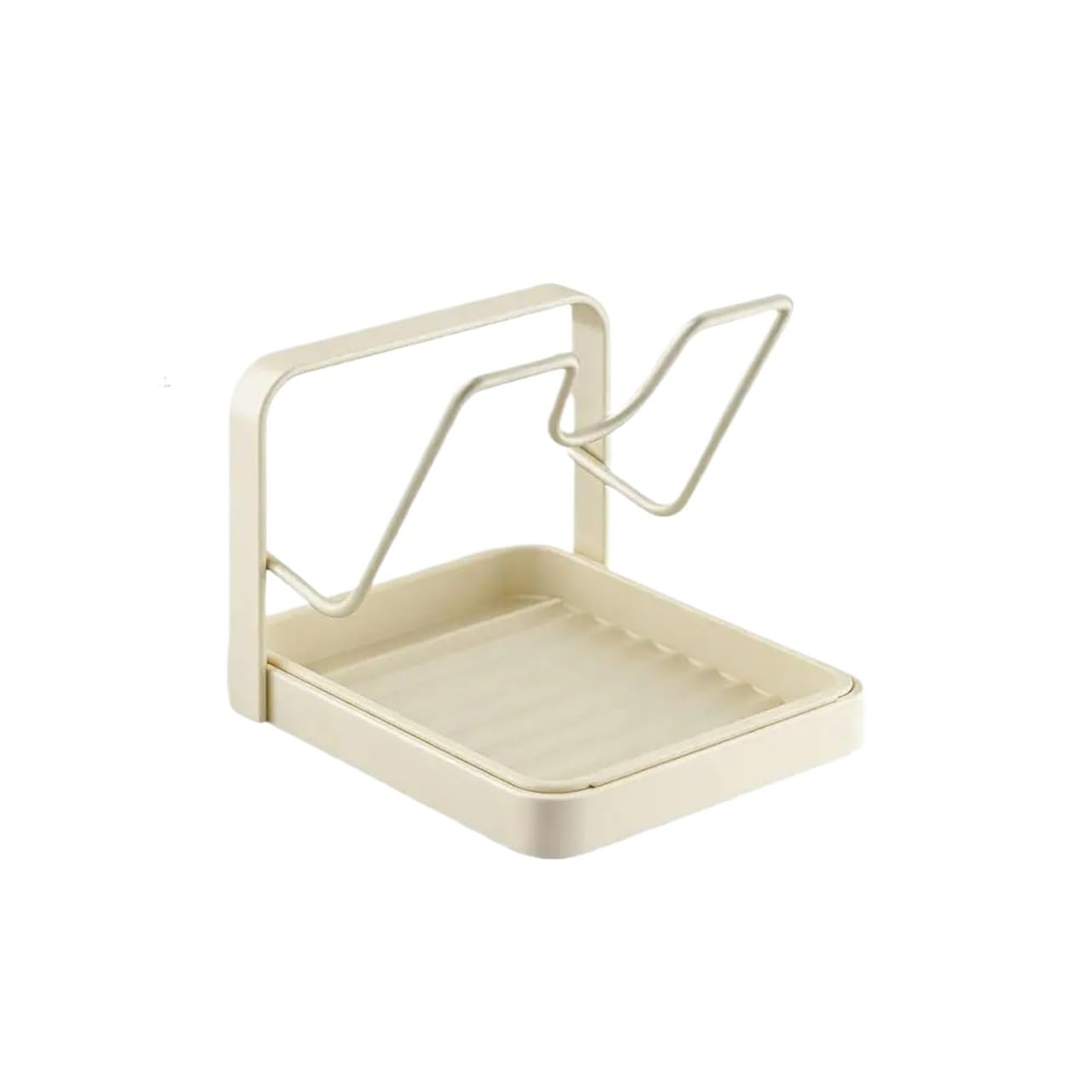 LYVQZPWLR Pot Lid Organizer Rack, Pan Lid Holder Space Saving Drain Tray Kitchen Rack Pot Ladle Spatula Plate Multicolor(Color 1)