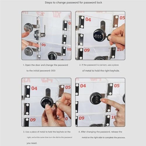 Acrylic Wall-Mounted Phone Locker Box with Locks & Keys - Secure Cell Phone Jail for Classroom, School, Office, Factory - Ideal for Managing Devices