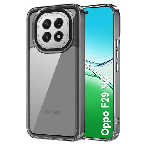 Image of Zapcase Back Case Cover for Oppo F29 5G | Compatible for Oppo F29 5G Back Cover | Case Cover with Camera Protection | (TPU + PC | Translucent Black)