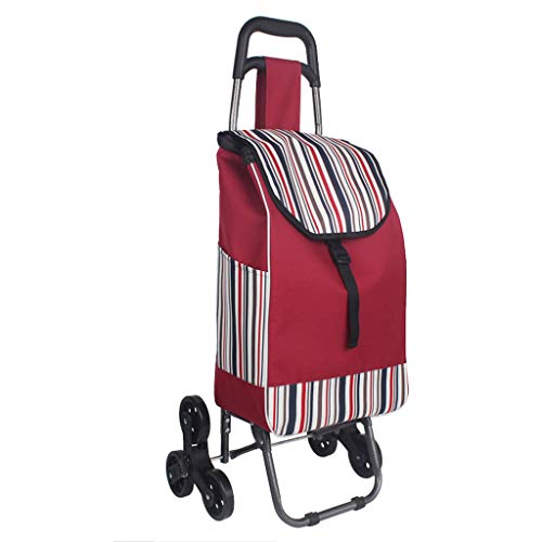 GAOYANG Carrito De Compras Plegable, Carro De Escalada En Escalera, Supermercado Portátil Palanca Del Carrito De Compras, Carrito De Compras, Carro Pequeño, Carro Plegable, Hogar Conveniente Pequeño T