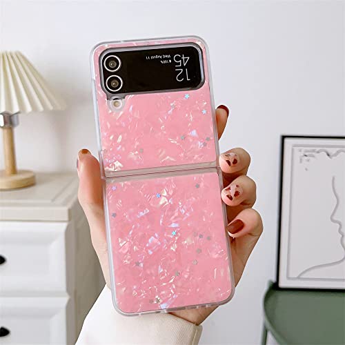 Coque de téléphone en marbre pour Samsung Galaxy Z Flip 4 et 3