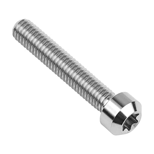 Image of Titanium Torx Square Head M6 x 10 15 20 25 30 35 40 45 50 60 65 70 80mm Screw Pack of 5 (Normal Titanium, M6x35mm)