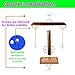 Hook and Ring Toss Game Tabletop Wood Ring Tossing Game for Indoor Outdoor, Ring Toss Game for Adults Kids, 9.8 Inch