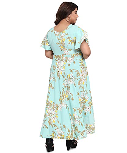 Image of OOMPH! Women's Western & Fusion wear Crepe A-Line Maxi Dress - mdfoil