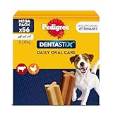 PEDIGREE DENTASTIX 56 Bâtonnets à Mâcher pour Petits Chiens 5-10kg, 8 Sachets de 7, Saveur...