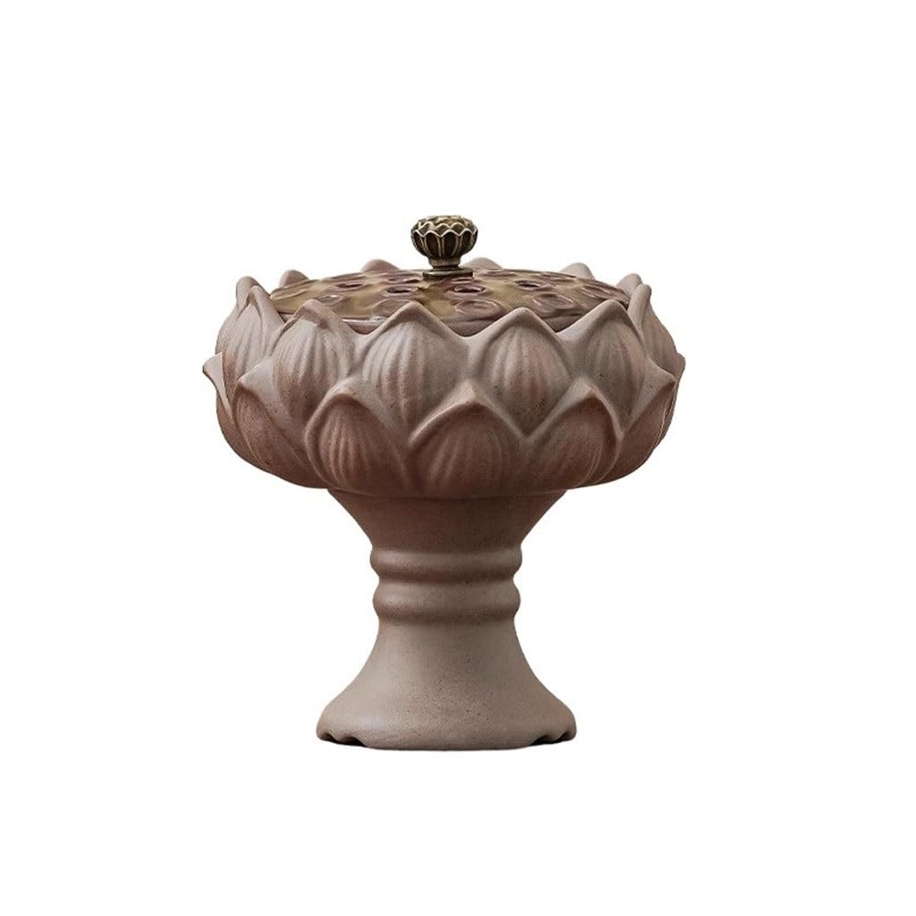 Incense Burner Home Indoor Hollow Lid Agarwood Sandalwood Ceramic Incense Burner Tray Waterfall Incense Burne