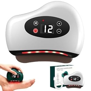 Thermaedge Foot Scraper, Massage Tool for Deep Tissue, Electric Heated Gua Sha Massager, Full Body Anti Cellulite Guasha Scraper for Legs, Back, Face, Neck, Muscle Relaxation & Pain Relief