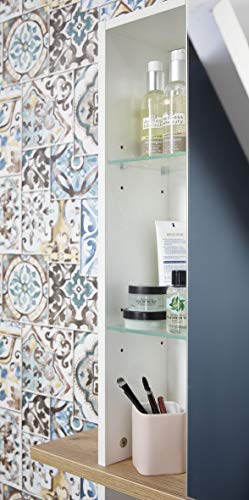 GERMANIA DIE MÖBELMACHER gw-Malou Guardaroba, Legno, chêne-Nelson Repro/Bianco Struttura, 39 x 30 x 195 cm - Image 7