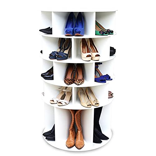 Sapateira Giratória Com Divisória Para Botas 1.25m Branca