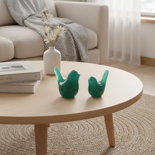 Figura Decorativa Estatua de Pájaro Moderno Verde miniatura 5