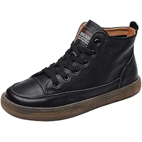 Baskets ANUFER en cuir noir Cover