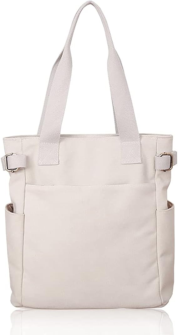 Amazon Pialis キャンバス トートバッグ 帆布 多機能 ショルダーバッグ レディース 軽量 大容量 オフホワイト Pialis ピアリス トートバッグ Amazon Pialis キャンバス トートバッグ 帆布 多機能 ショルダーバッグ レディース 軽量 大容量 オフホワイト Pialis ピアリス トートバッグ