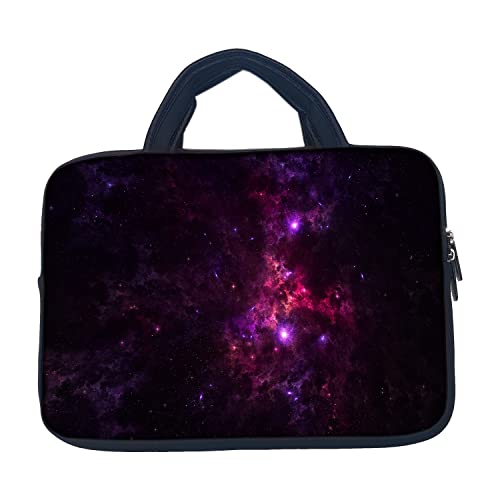 Image of TheSkinMantra Chain Laptop Sleeve Bag Compatible with Laptop /Macbooks /Chrombook /Notebook /Zbook (15.6 Inch [Handle], Pink Galaxy)