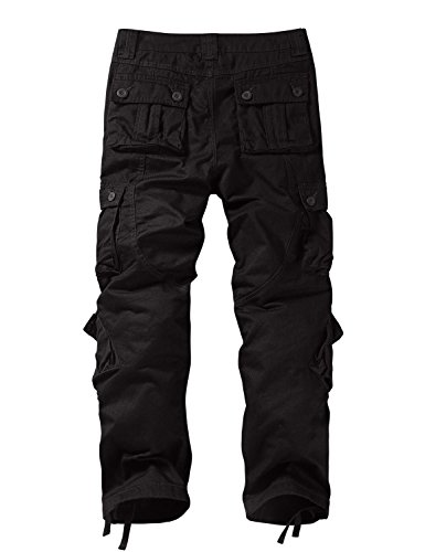 Image of Match Men's Wild Retro Multi-Pockets Utility Casual Cotton Cargo Trousers #3357
