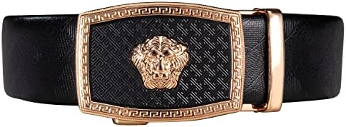 Barry.Wang Mens Ratchet Belt Buckle Only 40mm,Genuine Leather Strap Replacement Belt Width 1 3/8",Cut for Fit