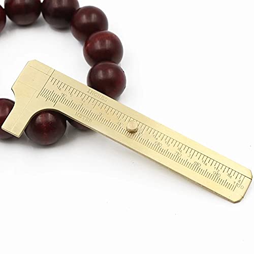 Calibrador mini de cobre 10 cm para medir joyería miniatura 3
