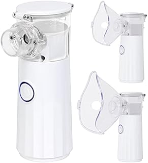 Portable Nebulizer, Handheld Nebulizers for Travel and Household Use, Quiet Nebulizer Machine for Adults & Kids, Cool Steam Inhaler for Breathing Problems