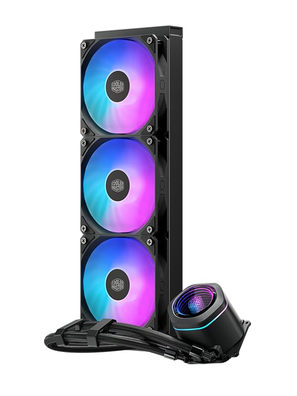 Image of Cooler Master ML 360 Core Nex ARGB CPU Liquid Cooler Black | Support LGA1851, LGA1700, AM5, AM4 Socket | Dual Chamber Pump | 360mm AIO | High Perfomance Fans | Infinity Mirror Design